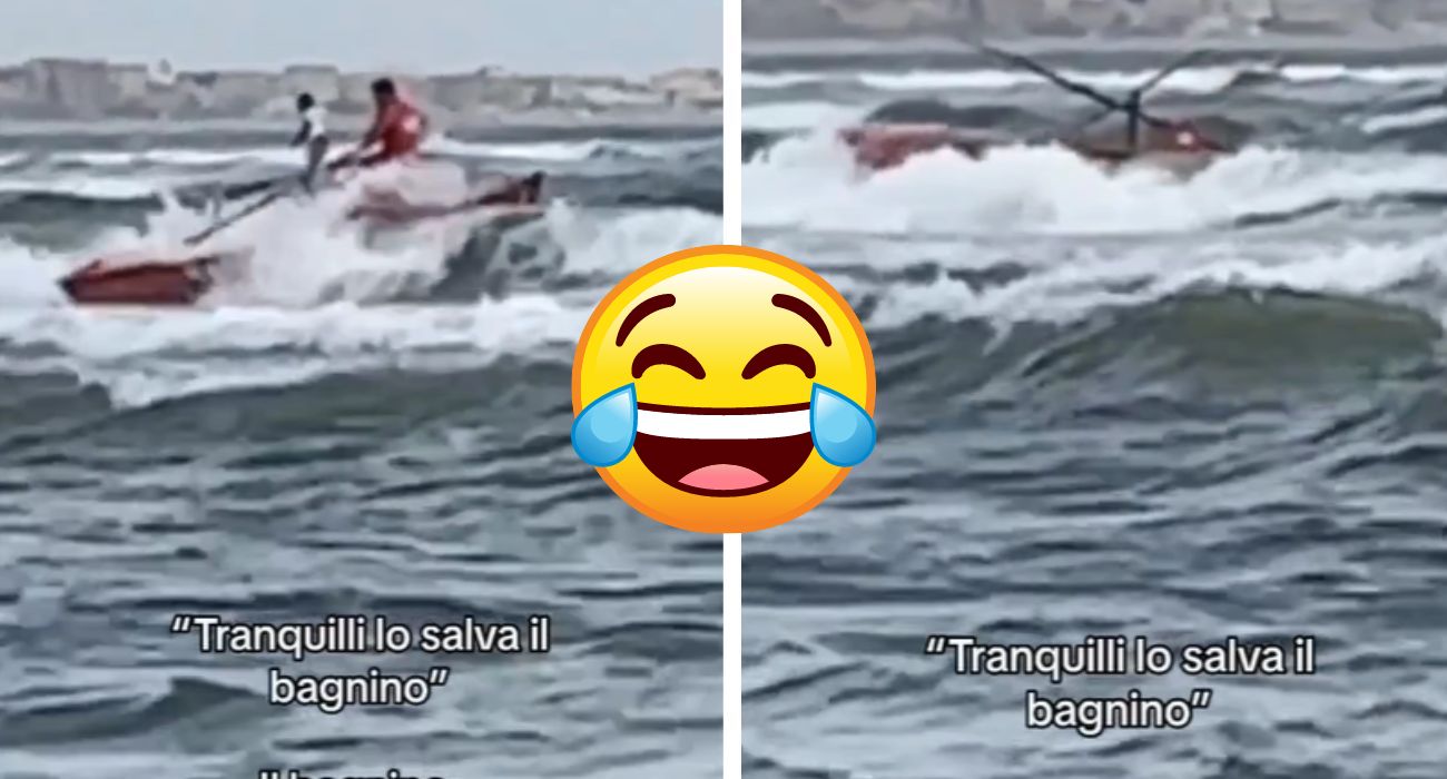 Il bagnino cade in mare: meglio non fidarsi