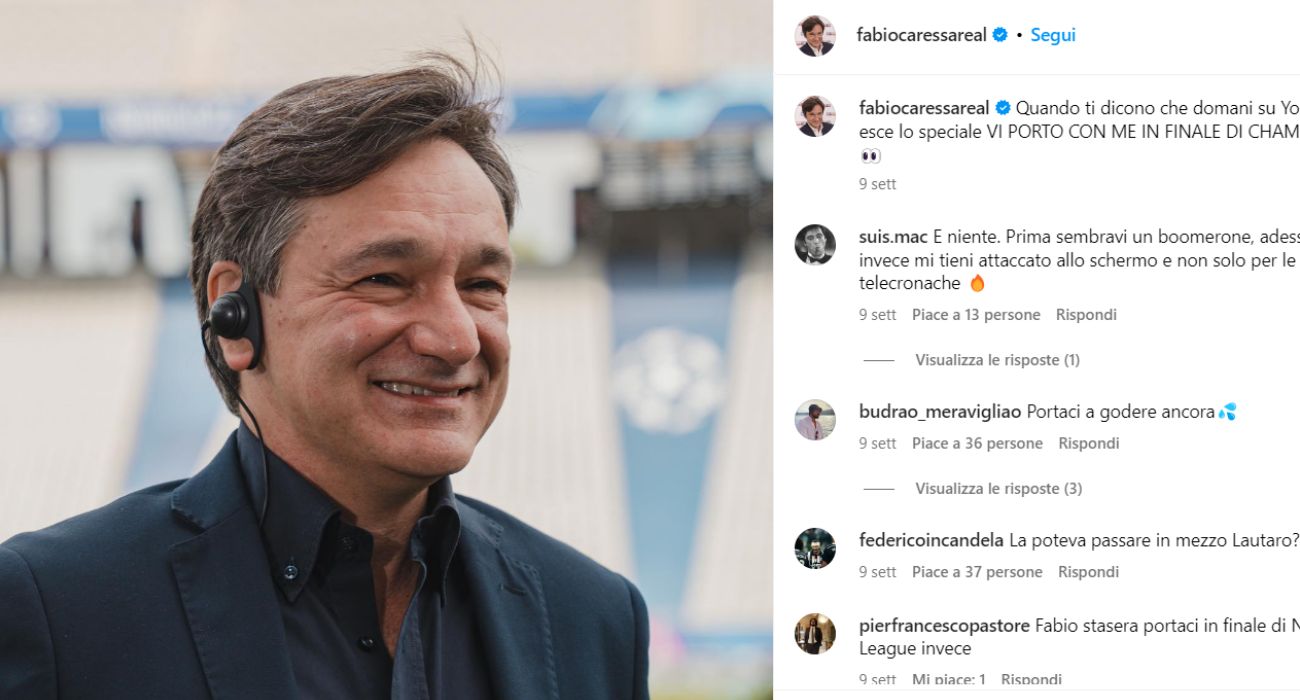 Fabio Caressa chiede consiglio ai fan su TikTok