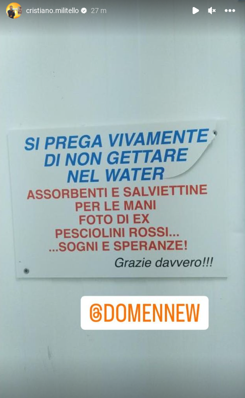 Il gestore di un locale incolla una scritta esilarante in bagno: Non  gettate nel water - Futura Istruzione