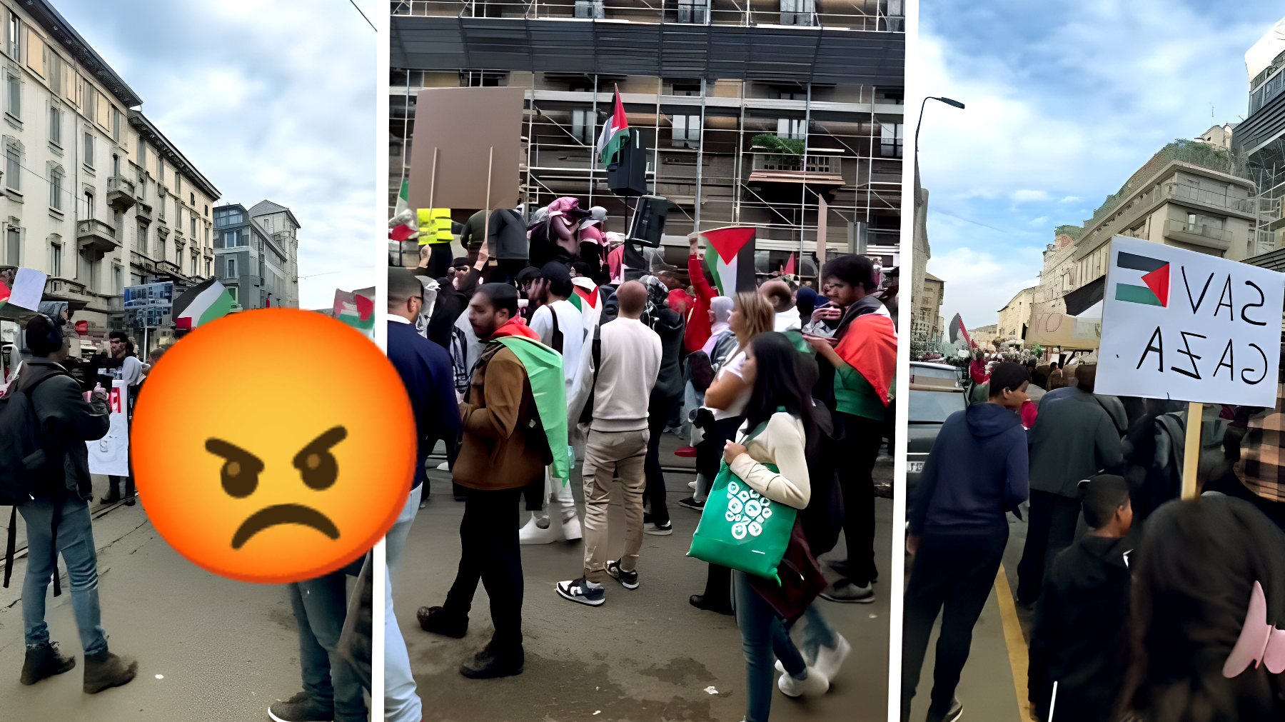 Scandalo a Milano, manifestazione pro-Palestina scoppia: insultano Israele con pesanti accuse